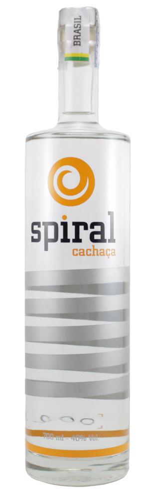 Cachaça Spiral Drinkmaker Específica para coquetelaria Desenvolvida especialmente para preparação de drinques - por isso chamada de drinkmaker, a Cachaça Spiral é leve, com personalidade sem se