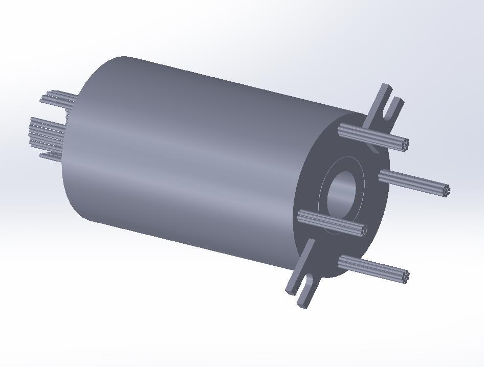 Figura 1 Desenho em CAD 3D do modelo SNH025-1210-12S-FS da Senring [2] 2.