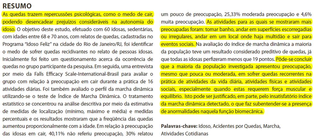 Atividade Física no Envelhecimento REZENDE A.A.B.; LIMA e SILVA, I.; CARDOSO, F.B.; BERESFORD, H.