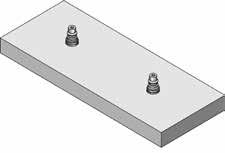 40±0.01 mm, retificado de ambos os lados Fornecida com 2 tirantes de fixação C 282 600 C 282 630 Distância entre centros: 250 mm Distância entre centros: 200 mm Paleta para 4 buchas com 4 tirantes