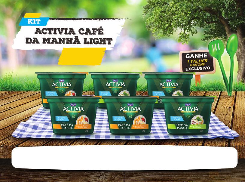 CÓD. 1107 6 UNIDADES 24,99 3 Activia Cafe Da Manha Light