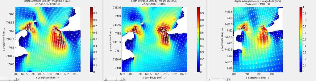 Modelagem costeira oceanográfica Estudo de caso = PM+1h Cenário 1: Batimetria