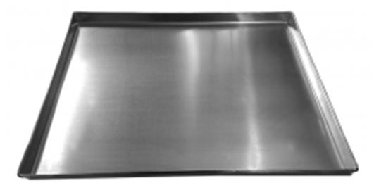 Assadeira para Pão Francês, 5 (cinco) ondas, em alumínio, reforçada e perfurada, dimensões: 58 x 70 cm 02 unidades. 7.1.3.