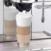 Le systeme MilkPS permet de faire mousser le lait à froid, simplement en utilisant de l air, ou à chaud, au moyen de la vapeur, pour offrir un menu lait encore plus riche.