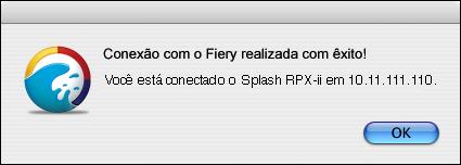 Antes de iniciar a atualização, o Splash RPX-ii imprime uma página de configurações do sistema do Fiery.