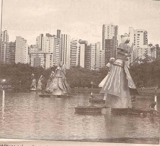 eleito o vereador mais votado da capital. Figura 1 As esculturas foram instaladas no Parque Vaca Brava no dia 20 de novembro de 2003 com ampla cobertura de imprensa em Goiânia.