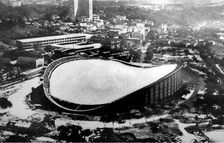 Pavilhão de São Cristóvão A estrutura de concreto compunha-se