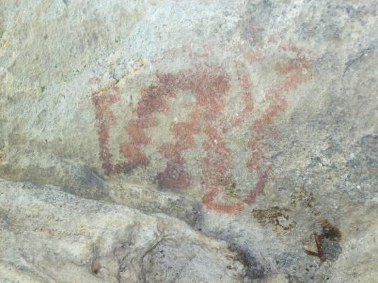 Foto 139 - Aspectos das pinturas do Sítio Arqueológico Lagoa do 
