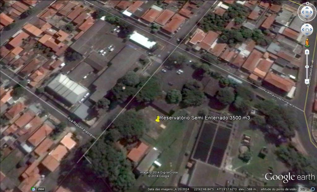 3.1.3 Reservatório Semi Enterrado 3500 m 3 14 Figura 4: Imagem de satélite do reservatório Semi Enterrado 3500 m3 Agência Reguladora dos Serviços de Saneamento das