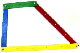 Trapézio isóscele Triângulo escaleno Secção inferior de um triângulo escaleno Trapézio escaleno
