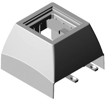 Calha x7 096 A Adaptador Duplo Q45 para Calhas Tampas L60