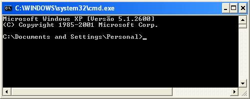 Exemplos de interfaces de linha de comando MS-DOS (Windows XP) GNOME Terminal 3 Mac OS X Terminal