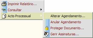 O acto praticado é automaticamente inserido no histórico do processo, devendo atentarse na data indicada como final de prazo e alterar-se o agendamento, quando necessário.