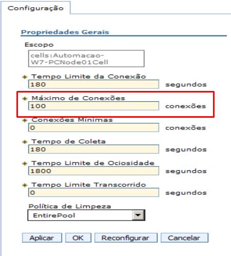 4. Clique em OK; 5. Clique em Salvar diretamente na configuração master; 6.