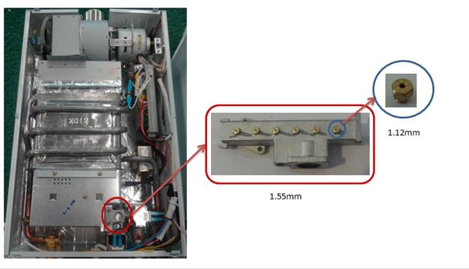 os 2 parafusos abaixo do equipamento, esses parafusos fixam a tampa frontal do equipamento, u lizando uma chave philips re re-os; Realize o processo de conversão