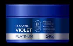 Violet Platinum Uma nova linha, ainda mais aprimorada para o cuidado com os cabelos loiros.