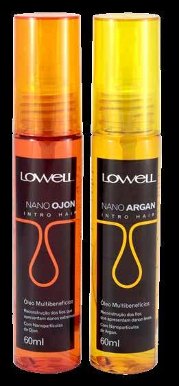 #SUCESSOS LOWELL 15 Nano Ojon Intro Hair indicado para cabelos com danos extremos. Nano Argan Intro Hair indicado para cabelos com danos leves.