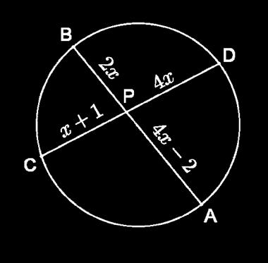 Exemplo: Calcule x na figura a seguir.