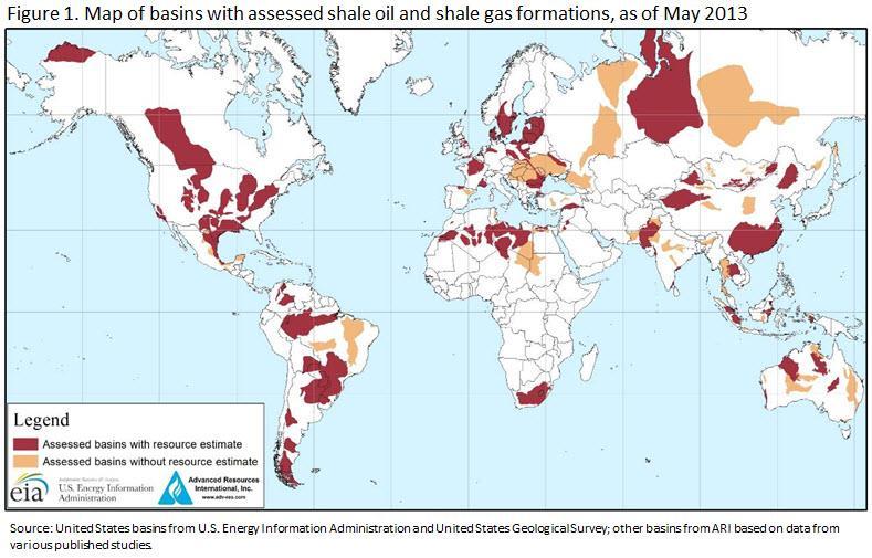 GÁS DE XISTO (SHALE GAS) Fonte: US