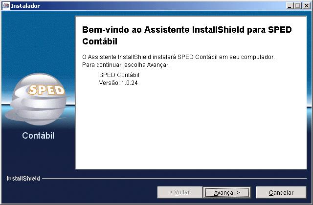 INSTALAÇÃO 7 Após a instalação da JVM, deve-se reiniciar a instalação do Sped Contábil, seguindo os passos indicados pelo assistente. 2.