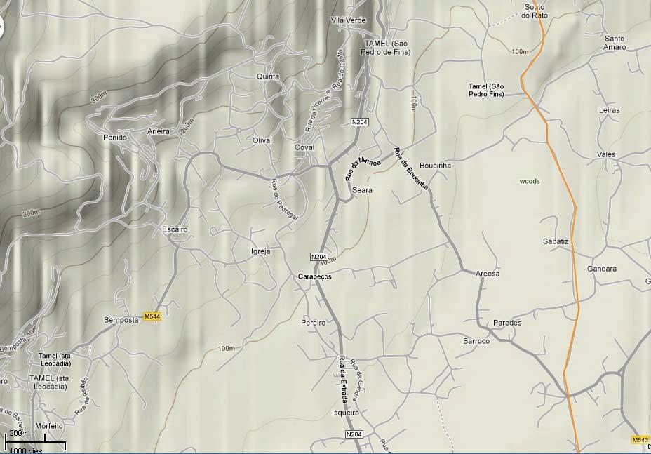 MARINHA N--204 Barcelos-Ponte de Lima 12,1 R/ Msº Baptista de Souza Ponto de Agua Monte dos Rios 11,1 R/ da Giesta Campo Futbol <1,6Km> Portela de Tamel BAR COMIDAS BOCATAS 0,2 A 12,7 10,7 TUNEL