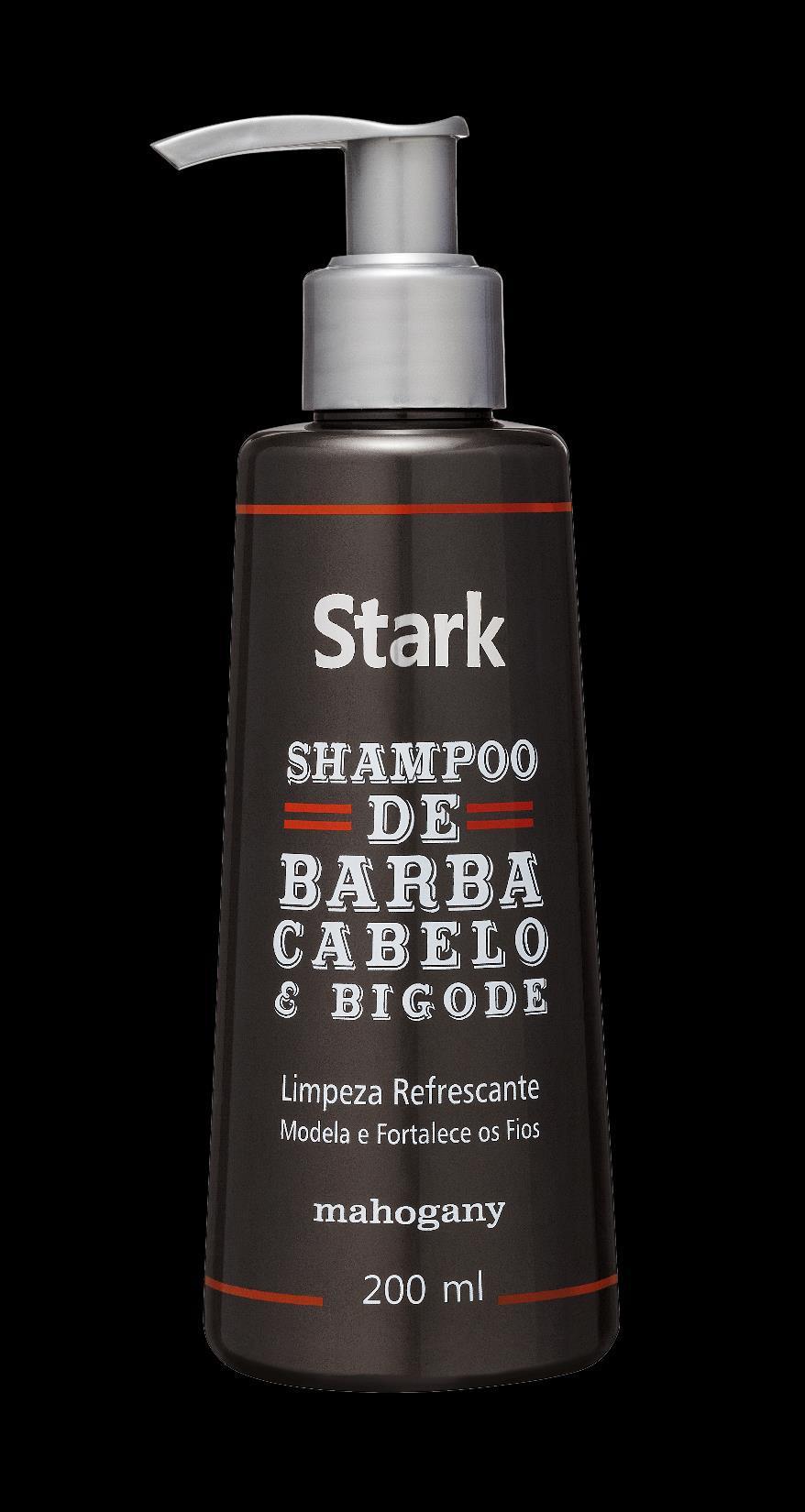 Shampoo de Barba, Cabelo e Bigode Linha Stark Uma nova tendência para o público masculino.