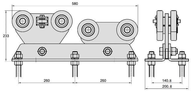 140 (3030) A = 170 B = 181 C = 125 S = 5 D = 169 CALHA REF. VD1406.140.L (P140) A = 140 mm B = 152 mm S = 7 mm Ref.