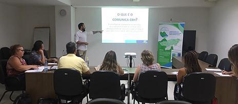 O moderador da oficina, o especialista administrativo de comunicação da AGEVAP, Marcelo Alves, explicou que o Comunica CBH é um esforço de levantamento de demandas, discussão e estruturação para