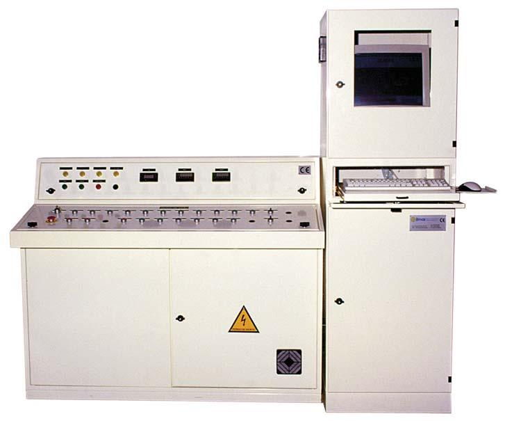 Quadro de comando Todas as instalações são controladas através de autómato programável (PLC).