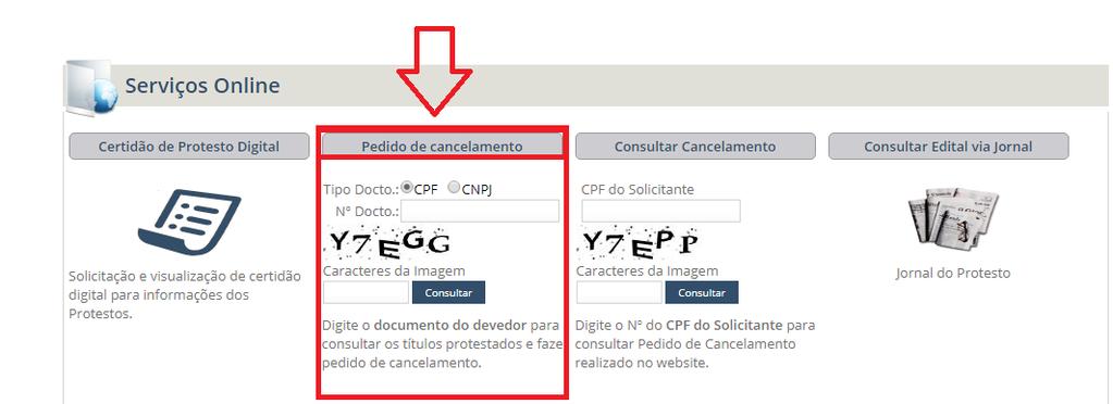 Para fazer seu requerimento de cancelamento de protesto, é necessário entrar no site: www.2protguaru.com.