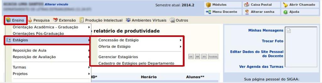 Para professores que não são Chefes de Departamento e tenham a