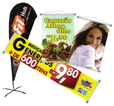 ideais para placas e outdoors.