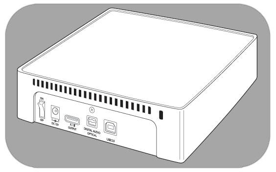 Configurar o TV Ligue o Disco Rígido Multimédia 1. Ligue o interruptor de ligar/desligar (on/off) no painel posterior do Disco Rígido 2.