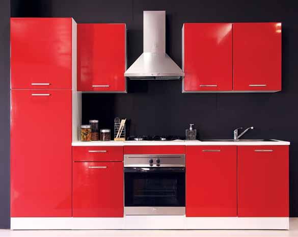 Cozinha Cozinha Arlequim cor vermelho alto brilho novidade Cozinha 6