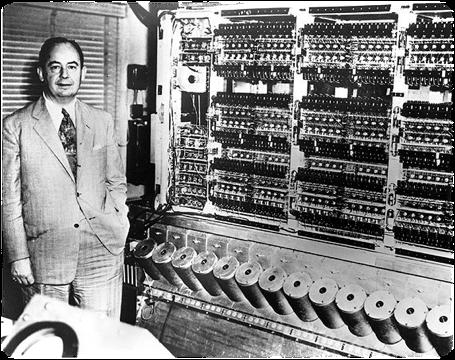 (14/20) Mais tarde os criadores da ENIAC juntamente com John von Neuman propuseram o EDVAC (Eletronic Discrete Variable Automatic Computer) que