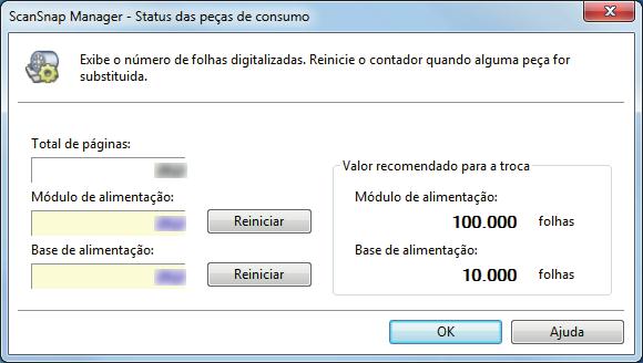 Verificando o status das peças de consumo Verificando o status das peças de consumo É possível verificar o status de cada peça de consumo de acordo com o seguinte procedimento. 1.