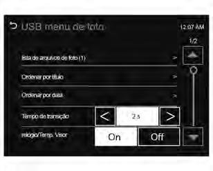 Black plate (24,1) 7-24 Sistema de conforto e conveniência. Pressione a tela para cancelar a apresentação de slides durante a reprodução.