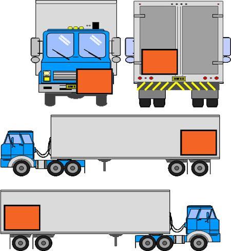 47 Figura 9 Transporte de carga fracionada de produtos perigosos diferentes e riscos principais diferentes, na mesma unidade de