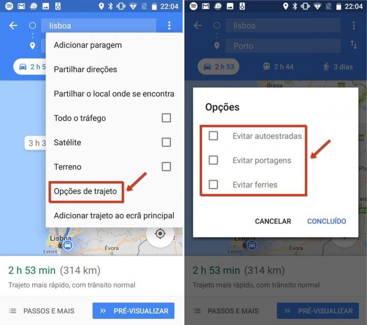 A forma de alterar este comportamento é simples e rápida, dando aos utilizadores um maior controlo sobre as rotas e caminho a usar para todos os destinos, que muitas vezes desconhecem.