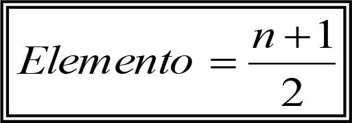 Método prático para o cálculo da Mediana: Se a série dada tiver número ímpar de termos, o valor mediano será o termo de ordem dado feita fórmula: Por exemplo: Calcule a mediana da série { 0, 0, 1, 1,