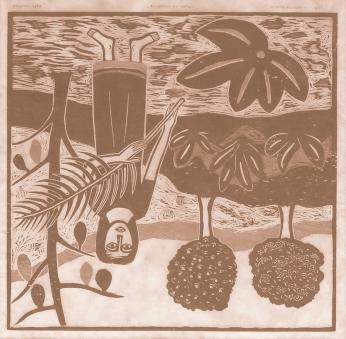 A viagem da palma (1961) Xilogravura de Gilvan
