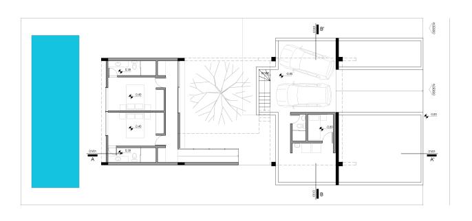 O sistema de circulação das casas, tanto o vertical quanto o horizontal, se desenvolve mantendo uma intensa relação com o pátio.