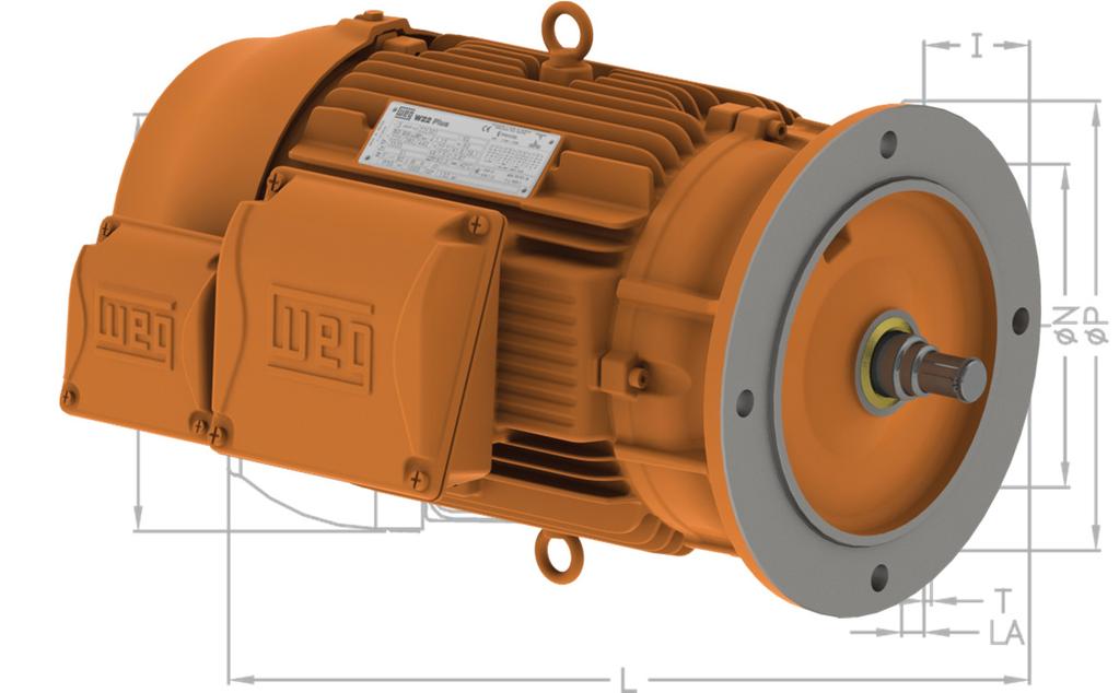 W22 para Redutor Desenvolvido para aplicação em redutores de velocidade, os motores W22 para Redutor Tipo 1 oferecem baixo custo e alta tecnologia o que garante a versatilidade de adaptação as mais