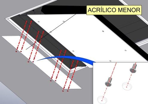 acesso e instalar a tampa de acabamento (4) PASSO 5.