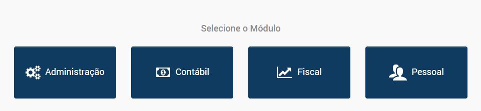 4 1. ACESSANDO O SISTEMA CONTÁBIL Ao acessar o sistema, selecione o módulo contábil conforme imagem a seguir: Após acessar o Contábil e selecionar a empresa, caso esta não possua plano de contas o