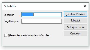 11 Cole em localizar o espaço que você acabou de copiar.