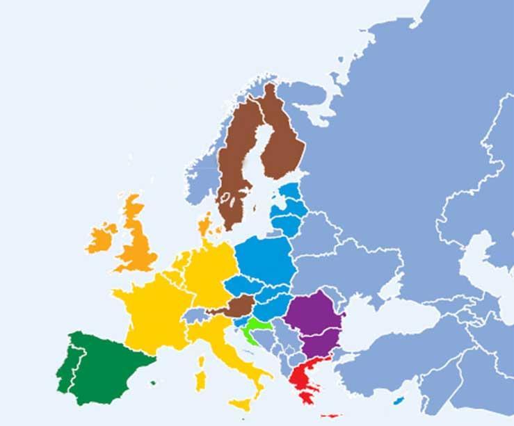 Os Estados-Membros 1. Bélgica 2. Bulgária 3. República Checa 4. Dinamarca 5.