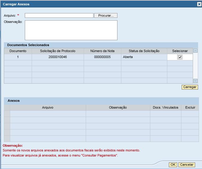 V. Verificar o status da Carga 4.