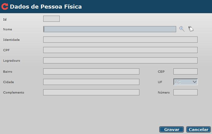 Para o controle de colaboradores, na barra lateral acesse o menu Cadastro > Colaboradores, será aberta a seguinte tela: Para cadastrar um colaborador, clique em Adicionar: Informe