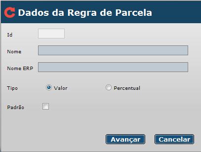 O Contratante Master pode instituir regras de limites de valores para suas operações. Para isso, insira os valores limites nos campos correspondentes.